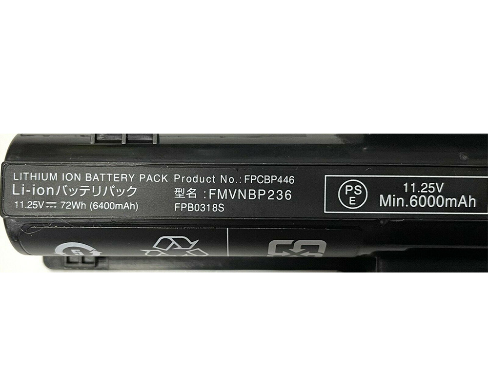 Batería Fujitsu LifeBook E756 E746 E736 E754 6400mAh 72Wh