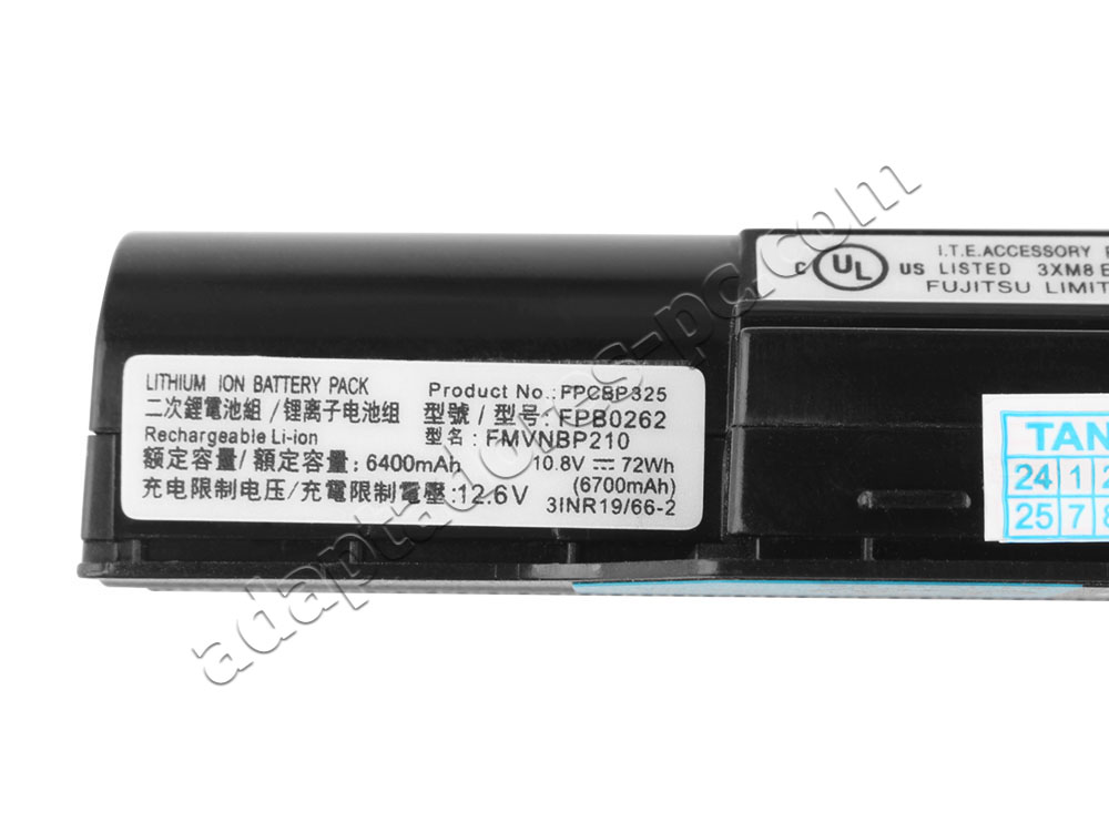 Original Batería Fujitsu Celsius H730(WXU41DE) 5800mAh 63Wh