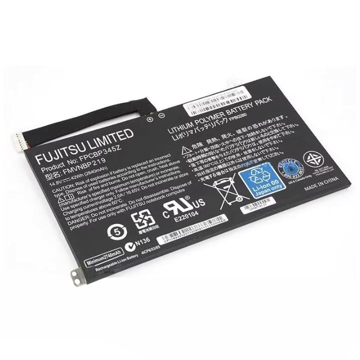 Original Batería Fujitsu FMVNBP219 2840mAh 42Wh