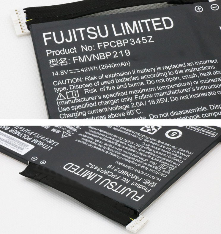 Original Batería Fujitsu FMVNBP219 2840mAh 42Wh