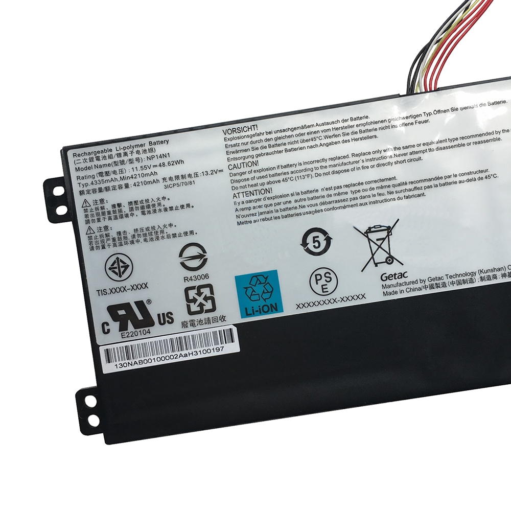 Batería Getac NP14N1 4210mAh 48.62Wh