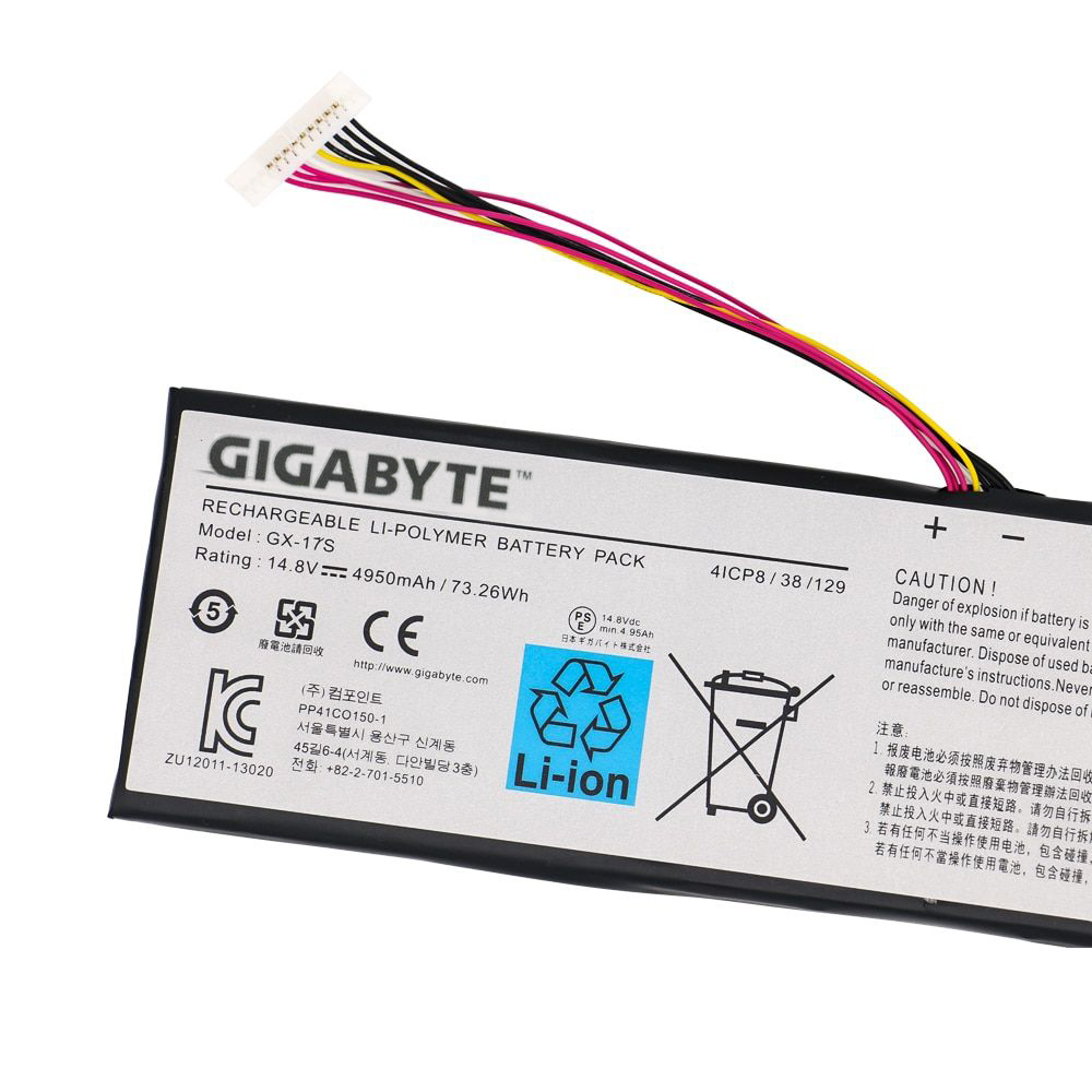 Original Batería Gigabyte Aorus X3 Plus v7-KL3K4 4950mAh 73.26Wh