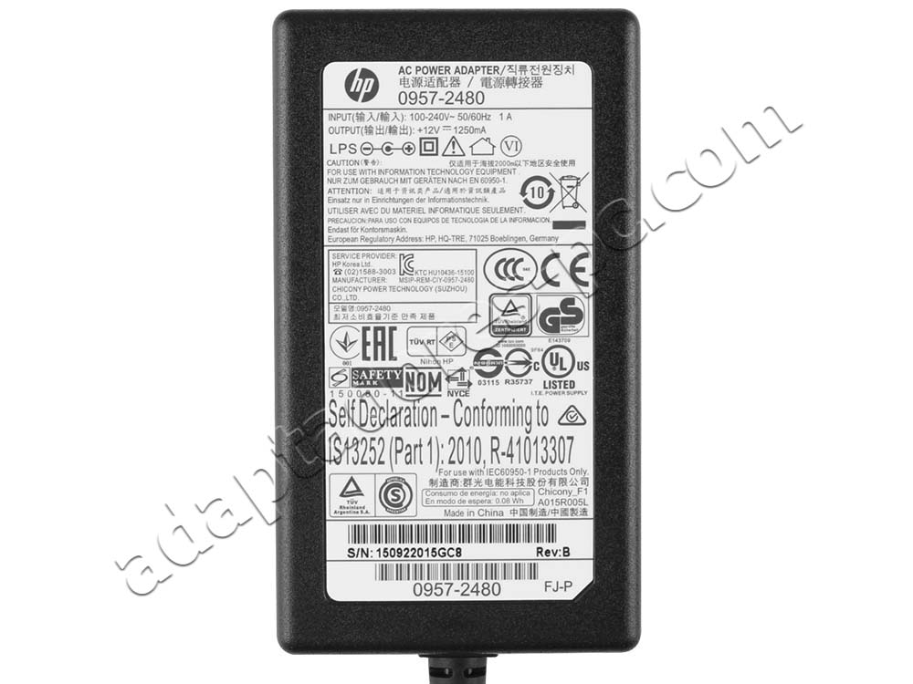 Original 40W AC Adaptador Cargador HP Scanjet 2300 2300C 2300CV