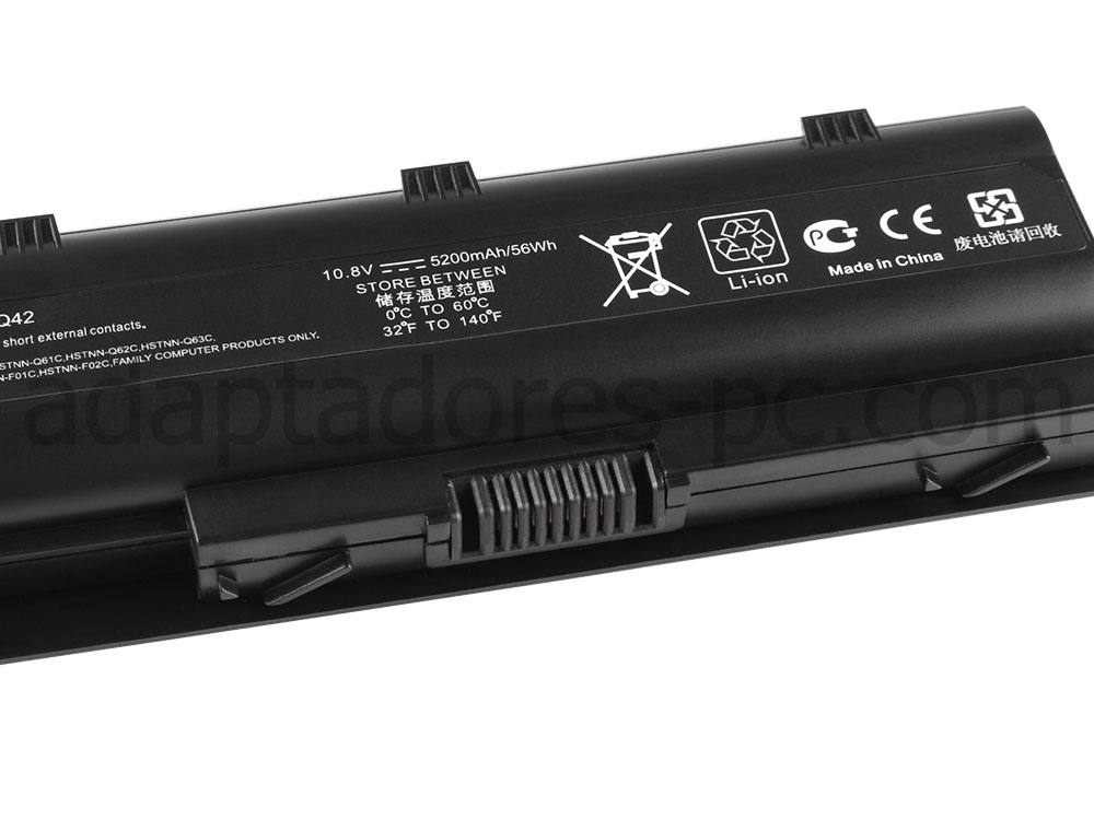 6Células Batería HP Compaq MU06 HSTNN-LB0Y HSTNN-Q61C GSTNN-Q62C