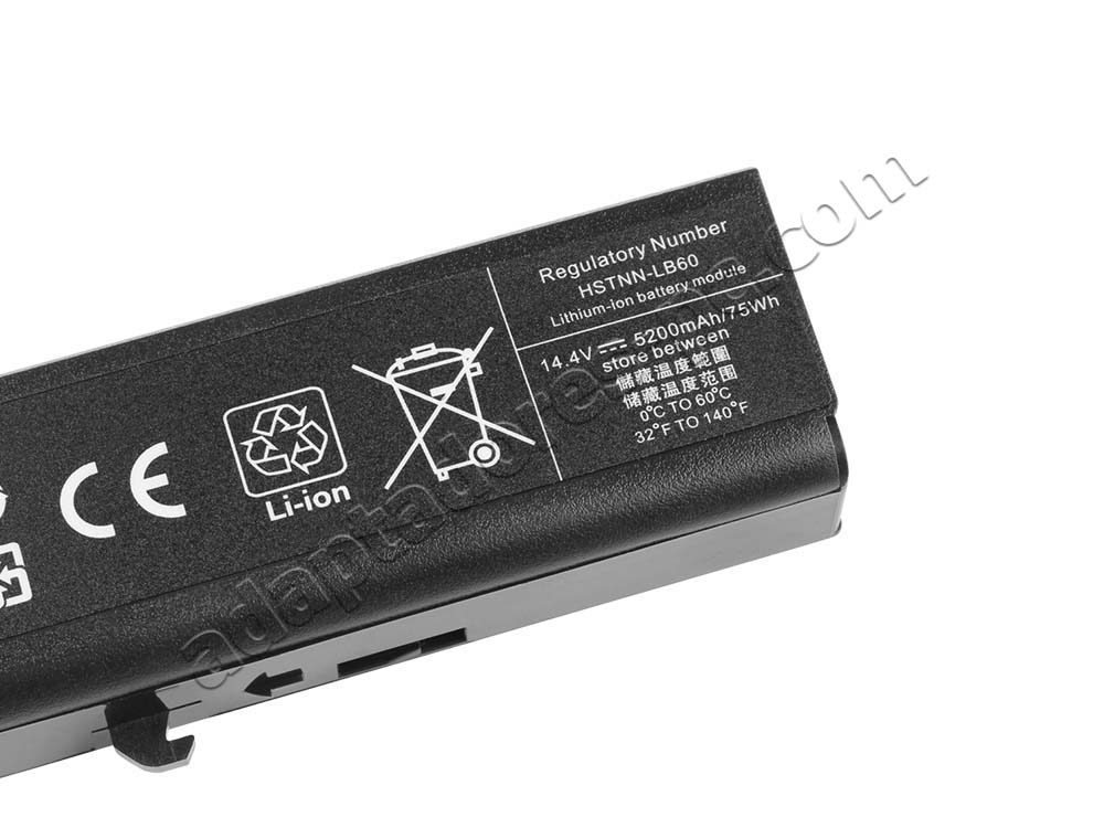 5200mAh 73Wh Batería HP 456946-001