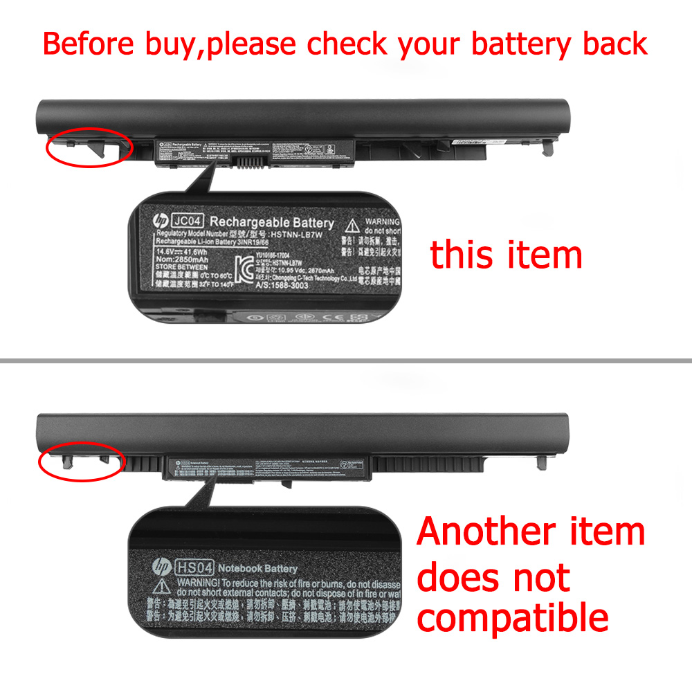 Original Batería HP HSTNN-LB7W HQ-TRE71025 2850mAh 41.6Wh