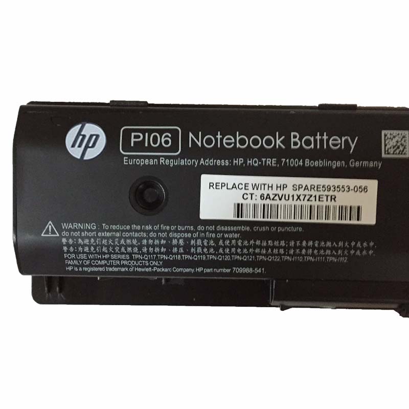 Original Batería HP P106 P1O6 PI06 PIO6 5225mAh 62Wh