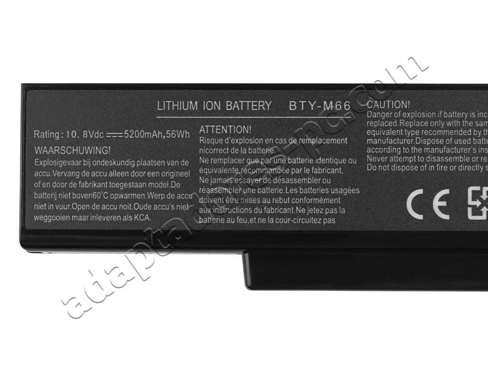 4800mAh Batería Clevo M660NBAT-6 M740BAT-6