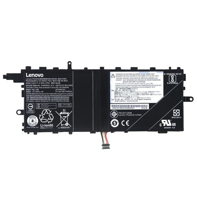 Original 4760mAh 37Wh Batería Lenovo ThinkPad X1 Tablet 20GG000F++