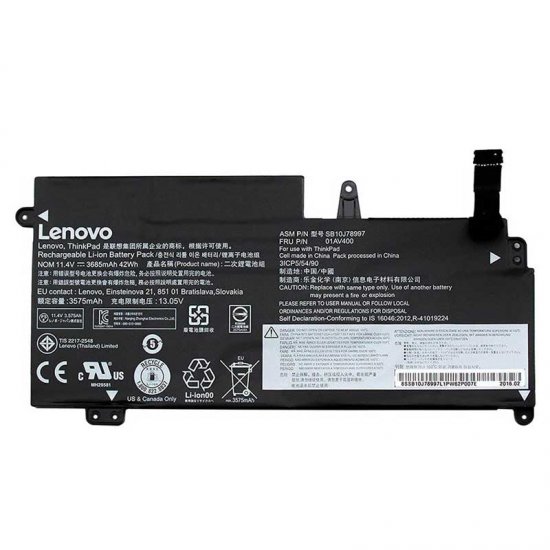 Batería Original Lenovo 01AV400 42Whr - Haga un click en la imagen para cerrar