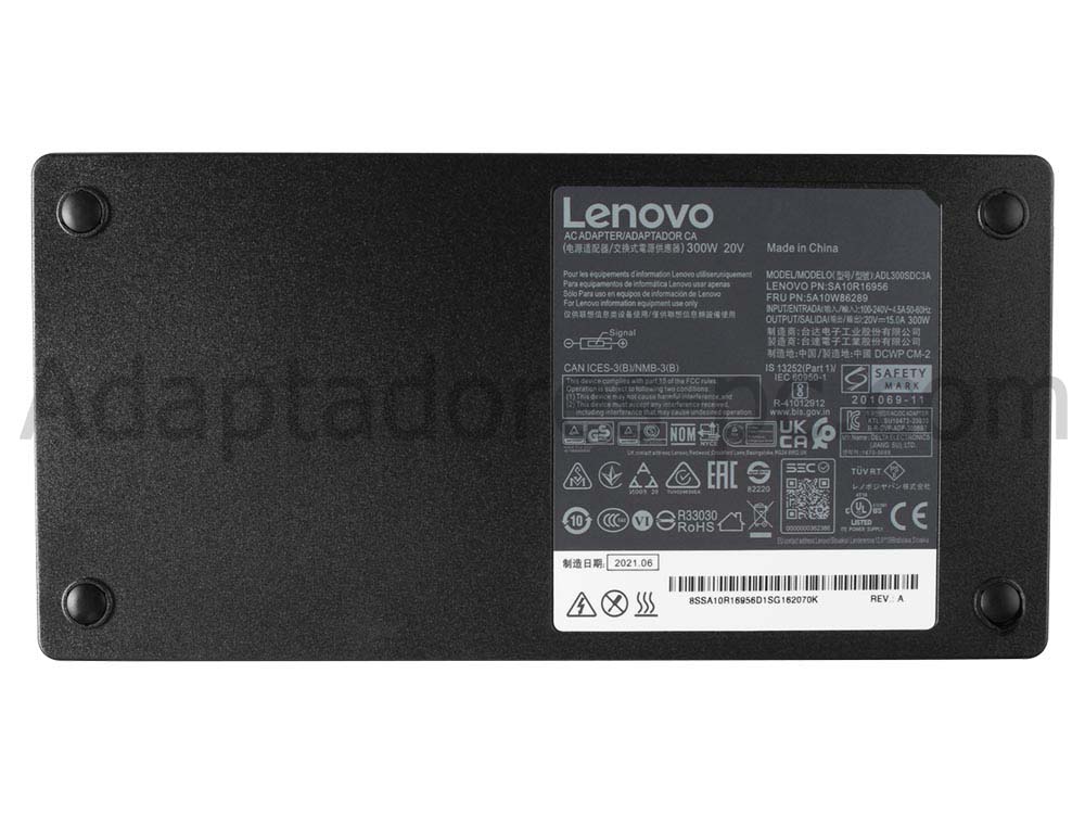 Original 300W Lenovo SA10R169656 ADL300SDC3A AC Adaptador Cargador