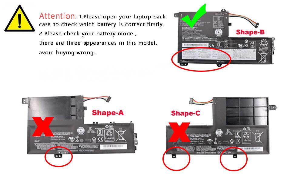 Original Batería Lenovo L14L2P21 L14M2P21 30Wh 4050mAh