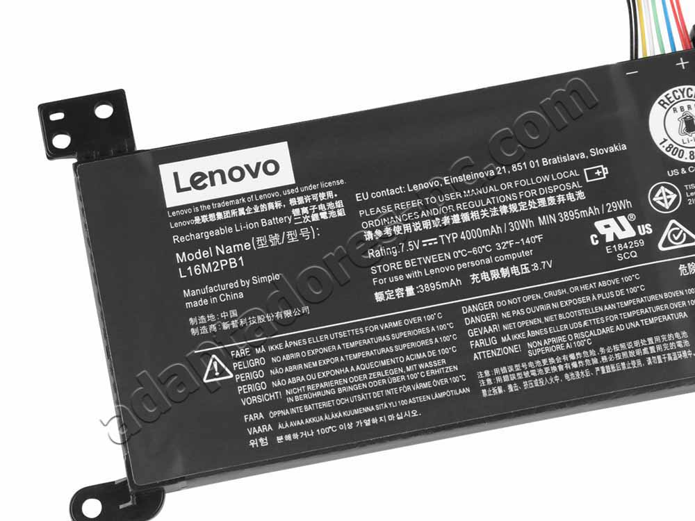 Batería Original Lenovo 5B10M88058 30Whr