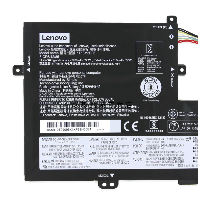 Original 3320mAh 36Wh Batería Lenovo ideapad C340-15IIL 81XJ0028GE