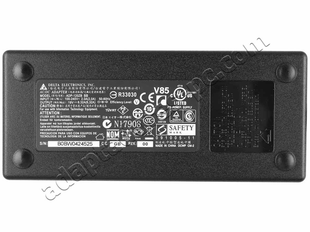 120W Acer AP.12003.005(5.5mm * 1.7mm) AC Adaptador Cargador