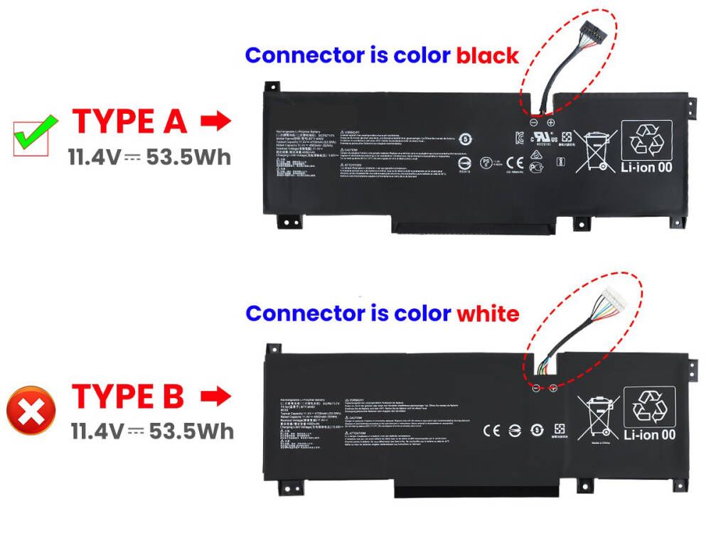 Batería MSI Creator M16 A12UD 4700mAh 53.5Wh