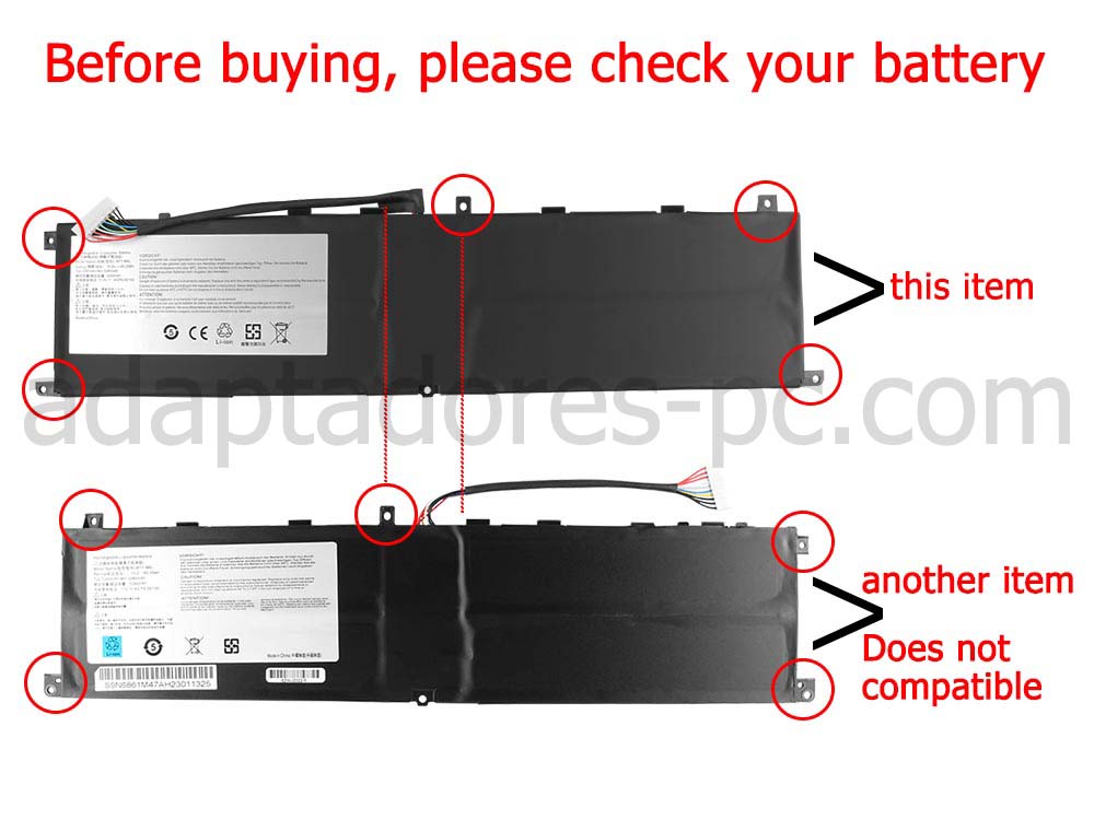 Batería MSI Creator 17 A10SF A10SGS 5380mAh