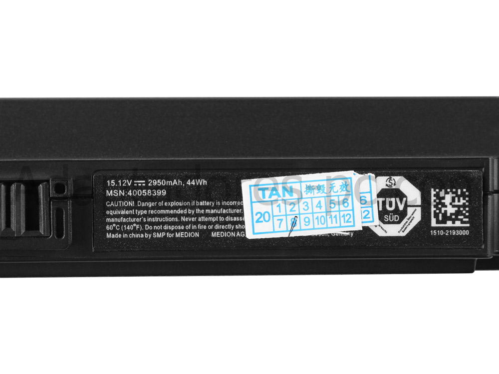 Original Batería Medion Akoya E6431 MD 60112 2950mAh 44Wh