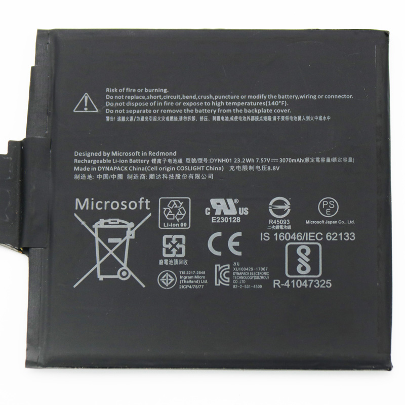 Original Batería Microsoft Surface Book 2 1793 15" 3070mAh 23.23Wh