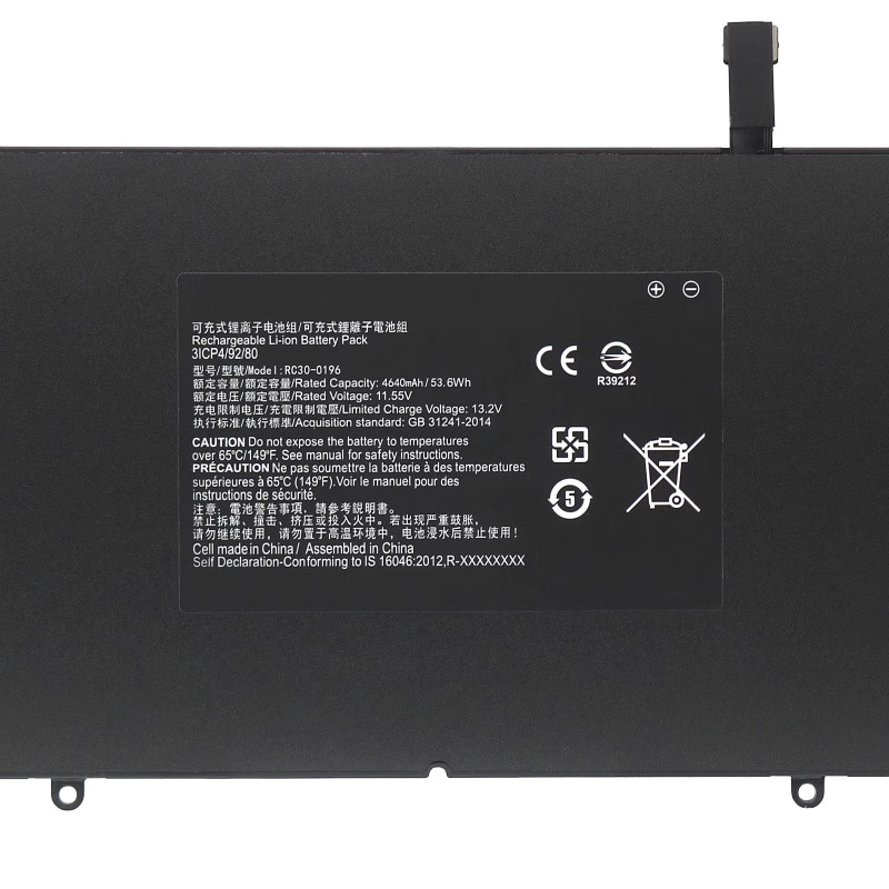 Original Batería Razer Blade Stealth 12.5 2016 RZ09-01962 4640mAh 53.6Wh