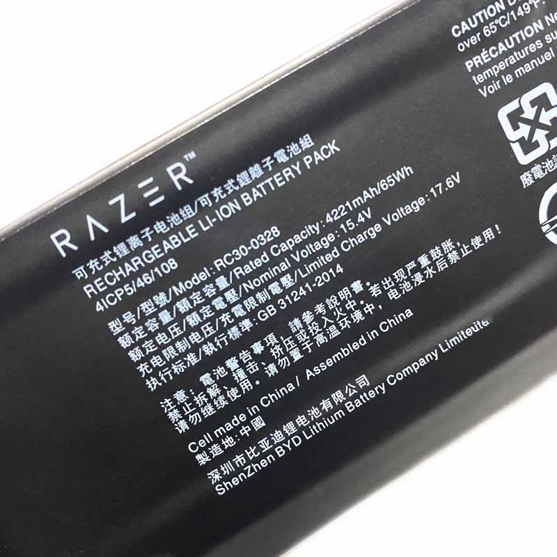 Original Batería Razer Blade 15 RZ09-03286E22-R341 4221mAh 65Wh