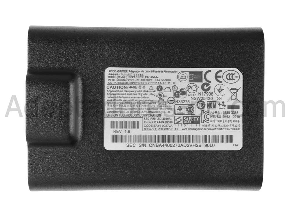 Original 40W Samsung NP900X3A NP900X3A-A01ES AC Adaptador Cargador