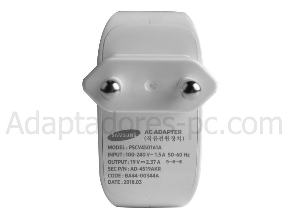 Adaptador Cargador Original Samsung Notebook 9 Pen 45W + Cable