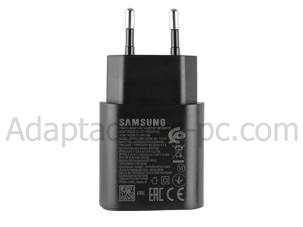 Original 25W Samsung Galaxy M31 Prime AC Adaptador Cargador