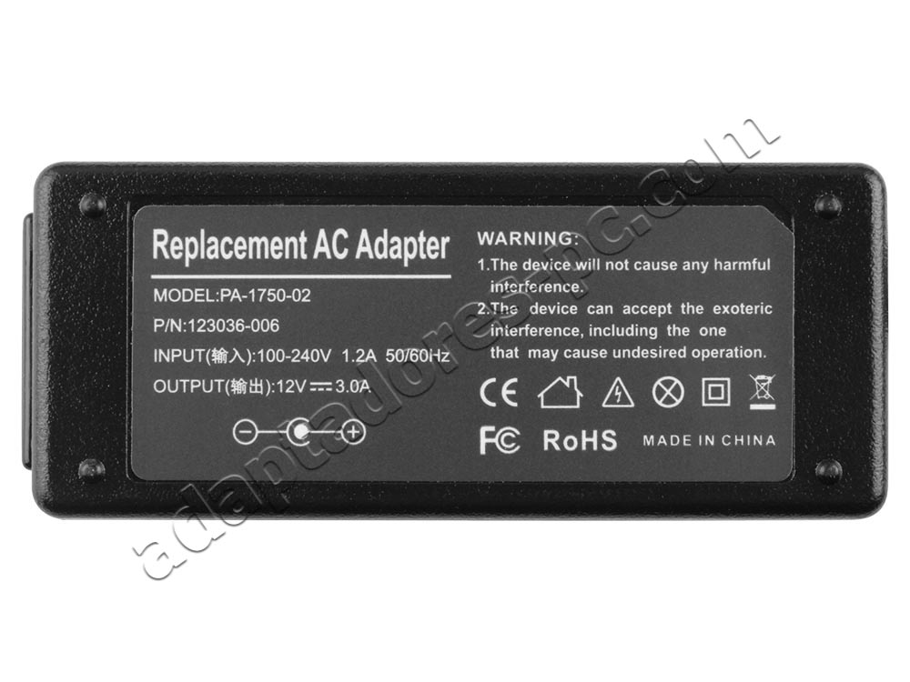 36W AC Adaptador Cargador Toshiba Excite AT10LE-A-10D AT10PE-A-104