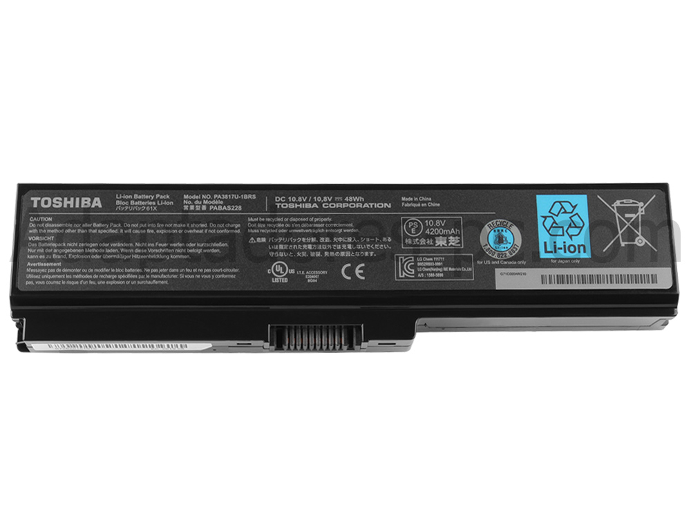 Original 4400mAh Toshiba Satellite L635-S3050 L635-S3050BN Batería