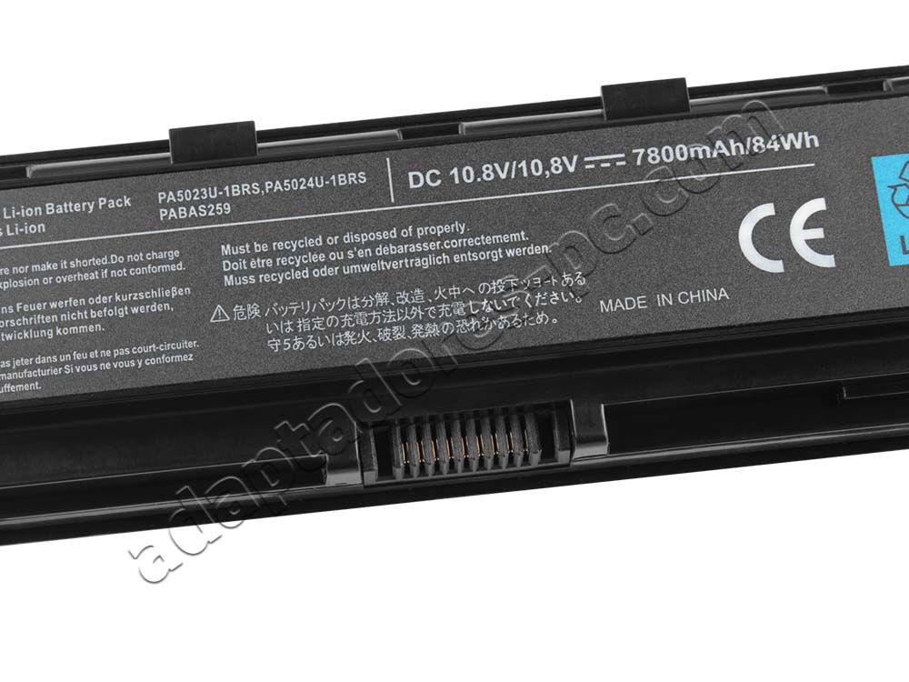 7800Mah Batería Toshiba Satellite L70-B-12T L70-B-12U