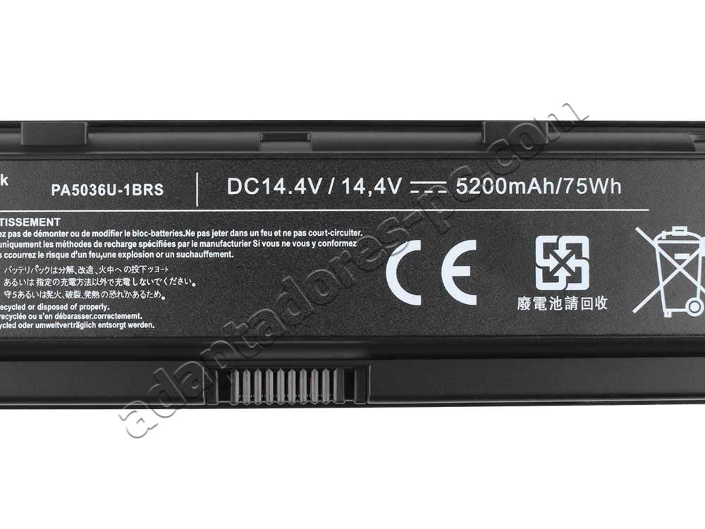 3000mAh Batería Toshiba Qosmio X870-11H X870-144 X870-F746